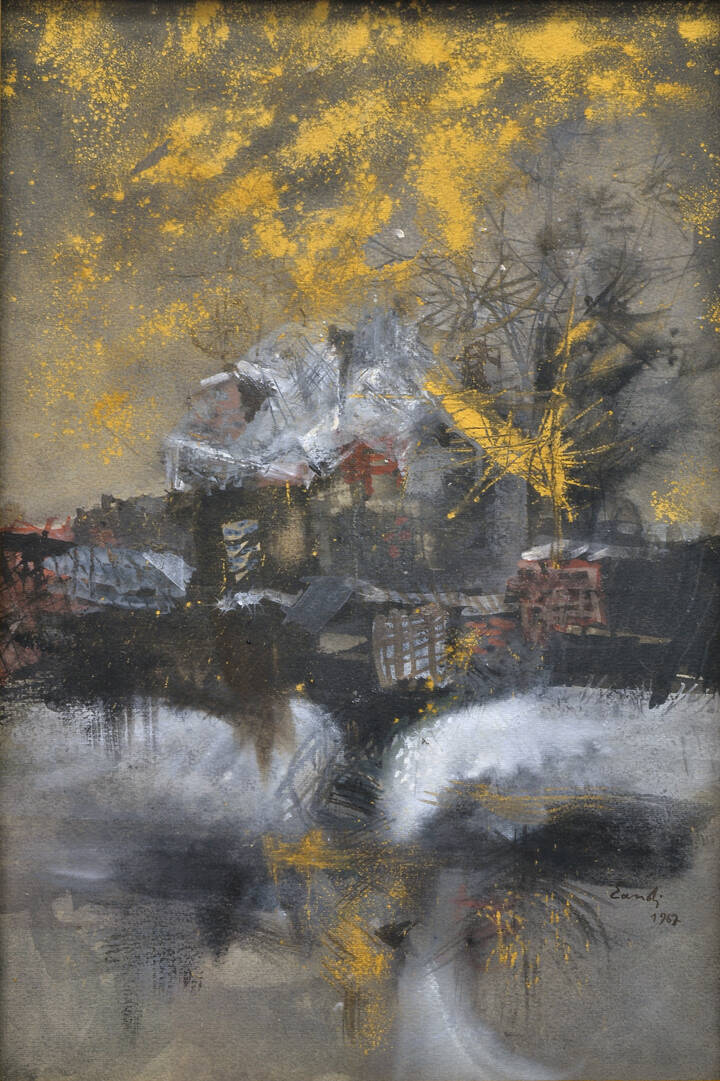 FERNANDO EANDI - 'Paesaggio invernale' 1967