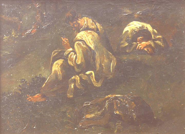 PITTORE ANONIMO DEL XVIII SECOLO - 'Scena biblica'