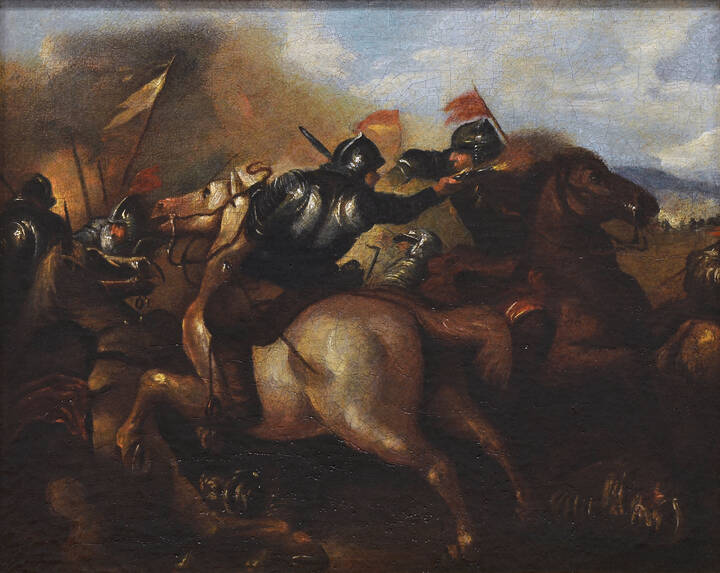 ROSA SALVATOR (attribuito) - 'Battaglia'