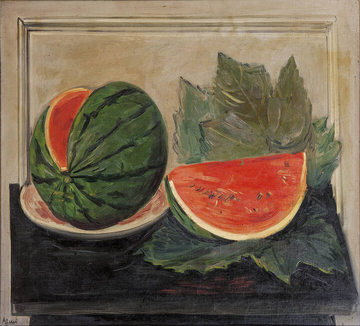 ACHILLE FUNI - 'Natura morta di angurie'