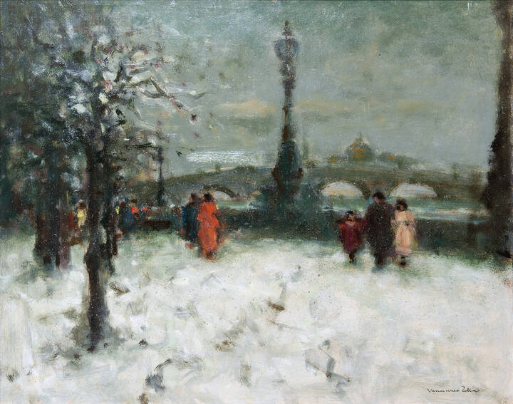 VENANZIO ZOLLA - 'Inverno londinese'