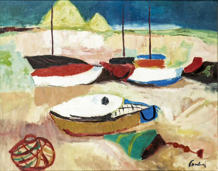 ENRICO PAULUCCI - 'Barche sulla spiaggia'