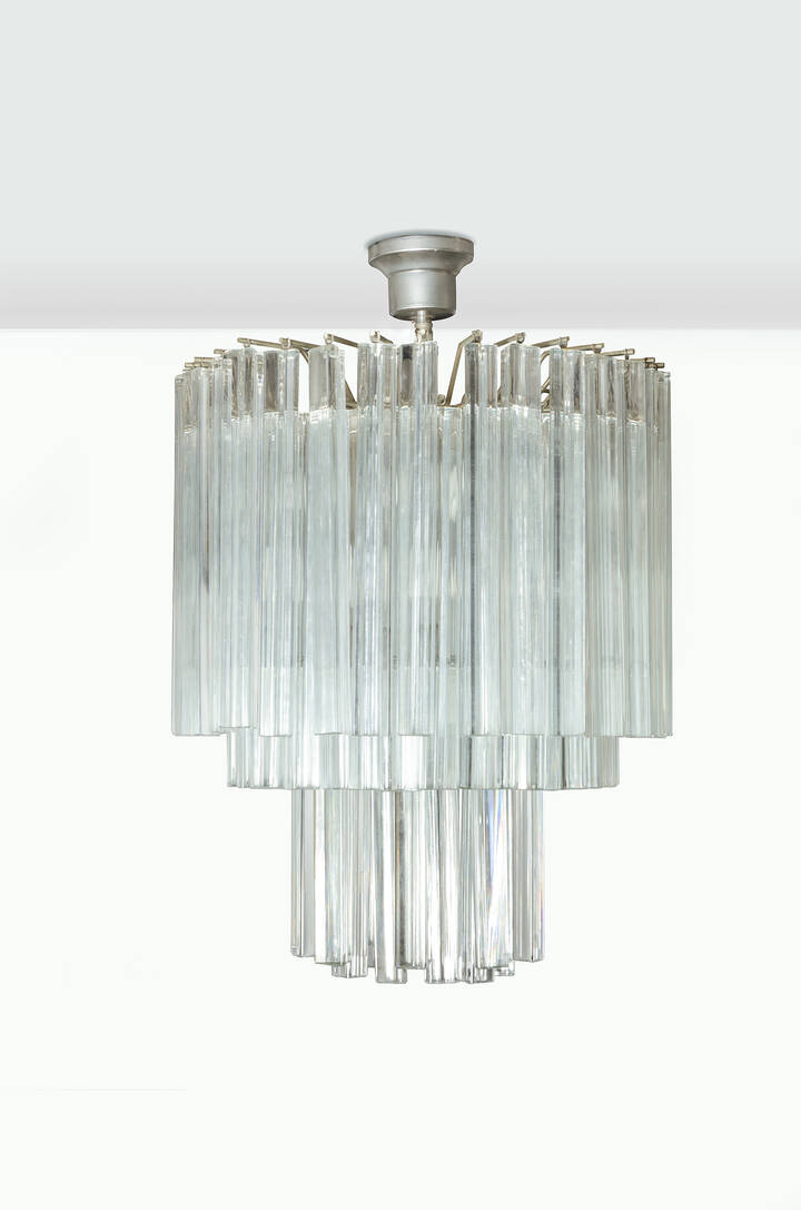 VENINI - Lampadario della serie 'trilobi' 