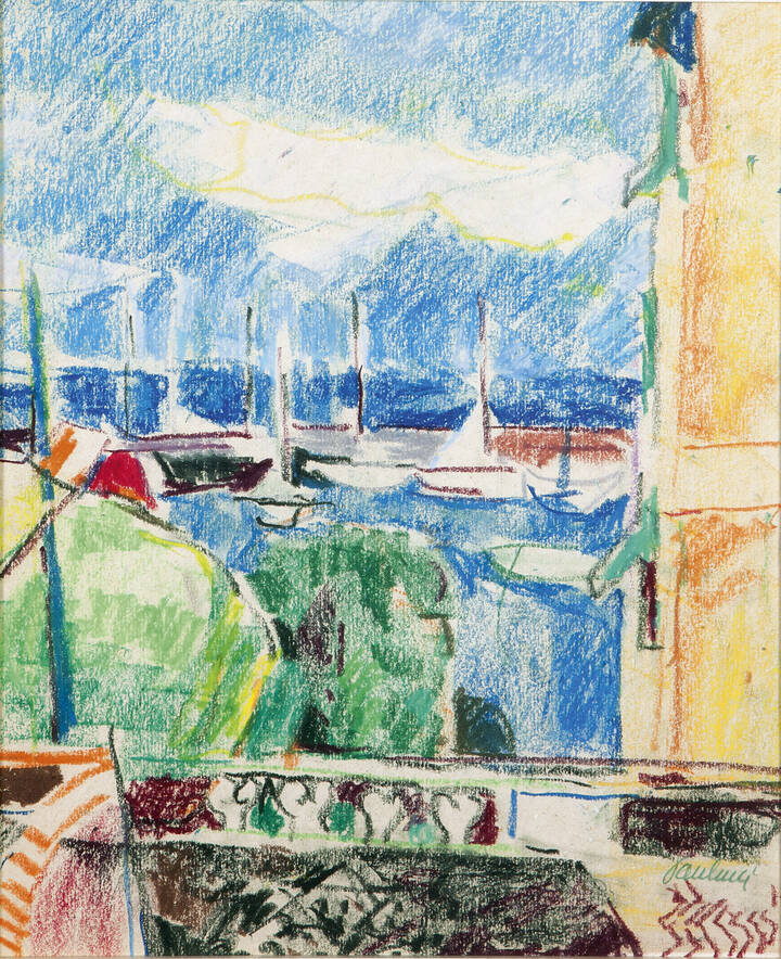 ENRICO PAULUCCI - 'Scorcio di Santa Margherita Ligure' 1988