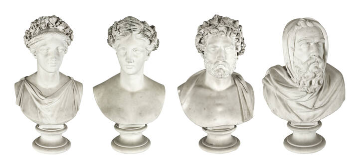 SCULTORE ANONIMO DEL XIX SECOLO - 'Allegoria delle quattro stagioni'