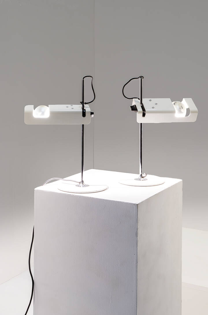 JOE COLOMBO - Coppia di lampade mod. Spider