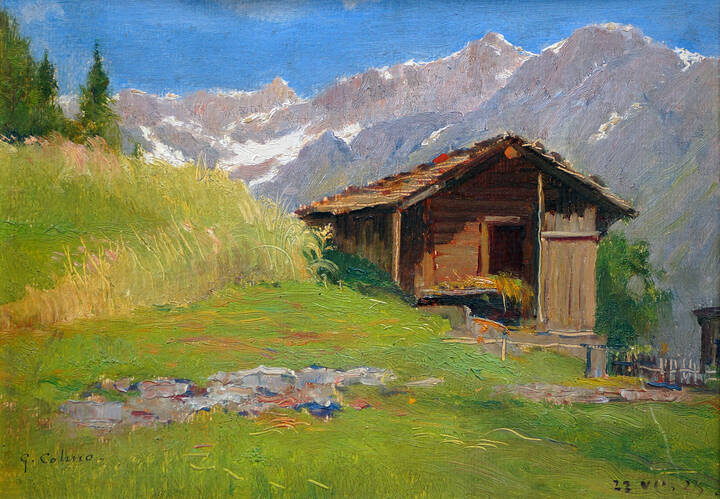 GIOVANNI COLMO - 'Baita in montagna' 22/VII/1925