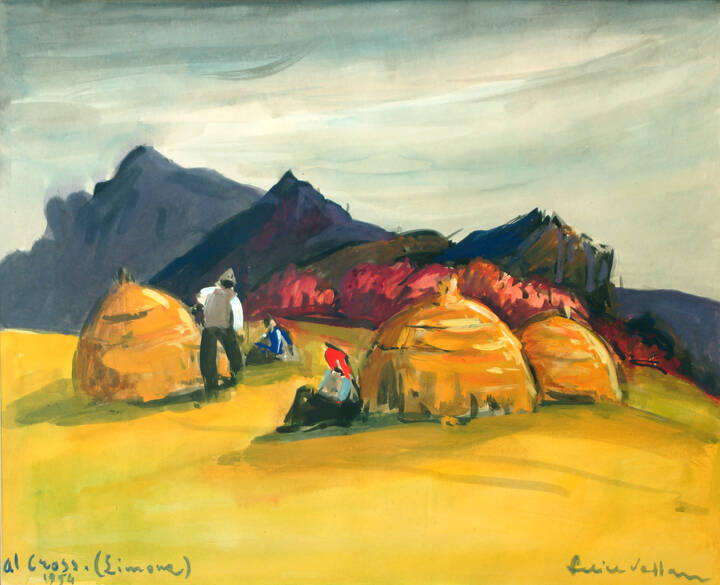 FELICE VELLAN - 'Zona Cross - Limone Piemonte' 1954