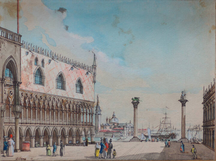 VINCENZO CHILONE - 'Venezia - Palazzo Ducale'