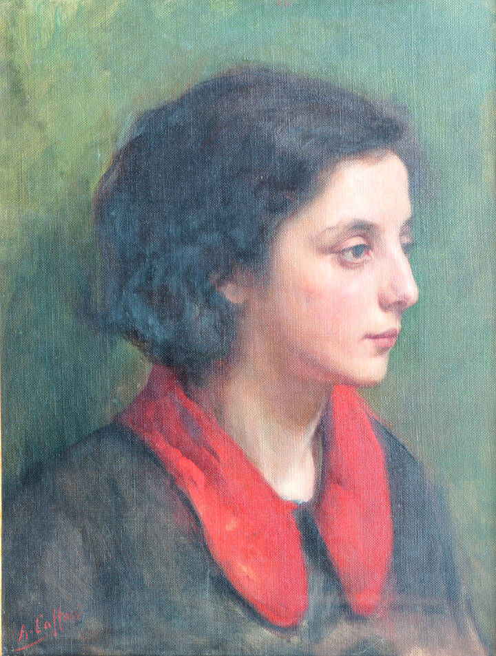 ALBERTO CAFFASSI - 'Ritratto di fanciulla'