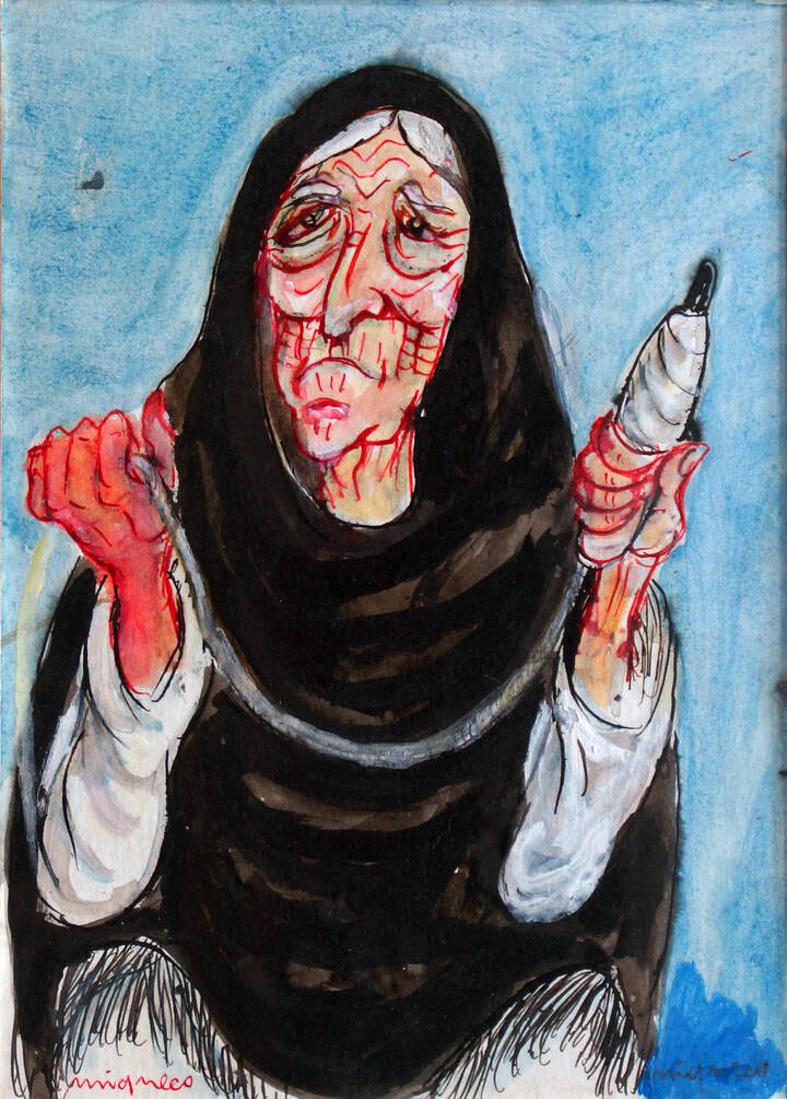 GIUSEPPE MIGNECO - 'Donna con fuso'