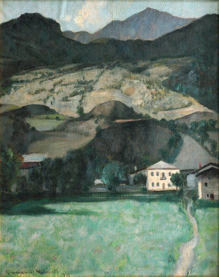 DOMENICO VALINOTTI - 'Paesaggio montano' 1931