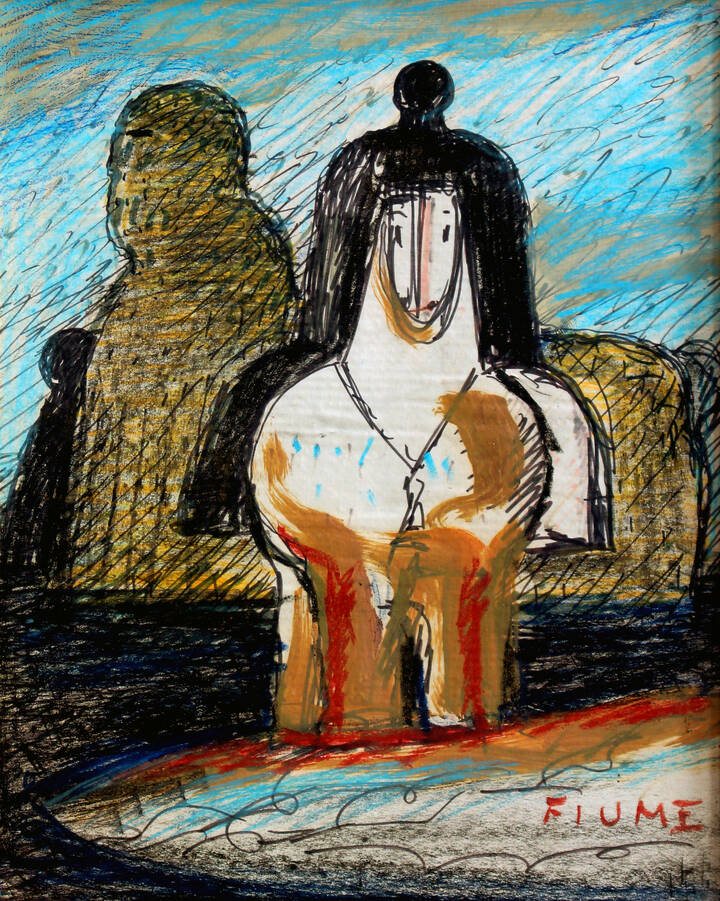 SALVATORE FIUME - 'L'isola di carta' 1970 ca