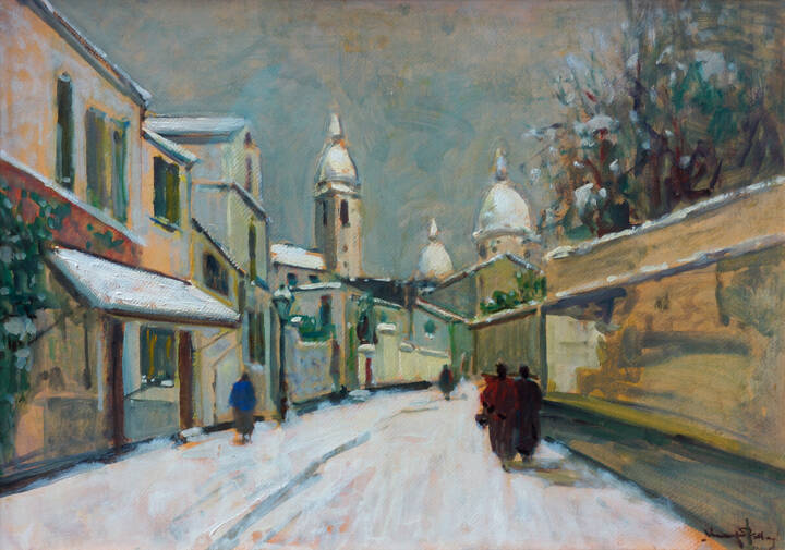 VENANZIO ZOLLA - 'Paese innevato'