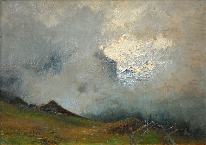 ALESSANDRO LUPO - 'Tempesta in montagna' 1903