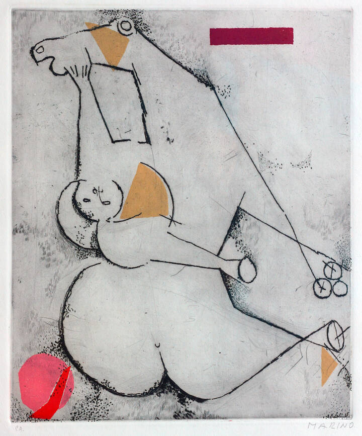 MARINO MARINI - 'Cavallo e cavaliere'