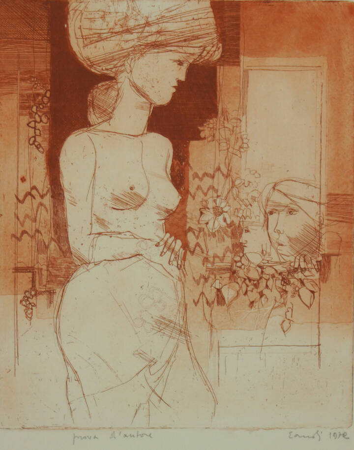 FERNANDO EANDI - 'Figure e fiori' 1972