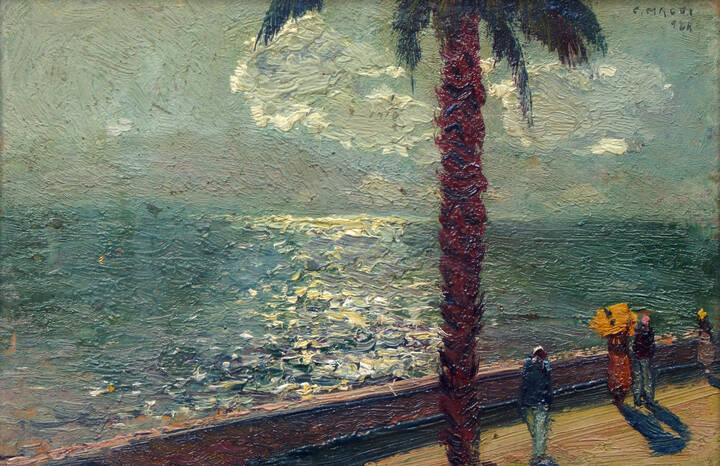 CESARE MAGGI - 'Veduta marina' 1924