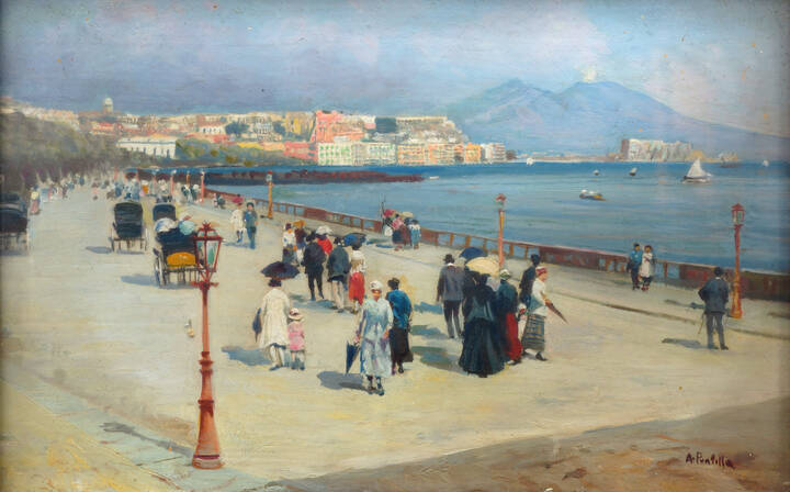 ATTILIO PRATELLA - ' Veduta di Napoli'