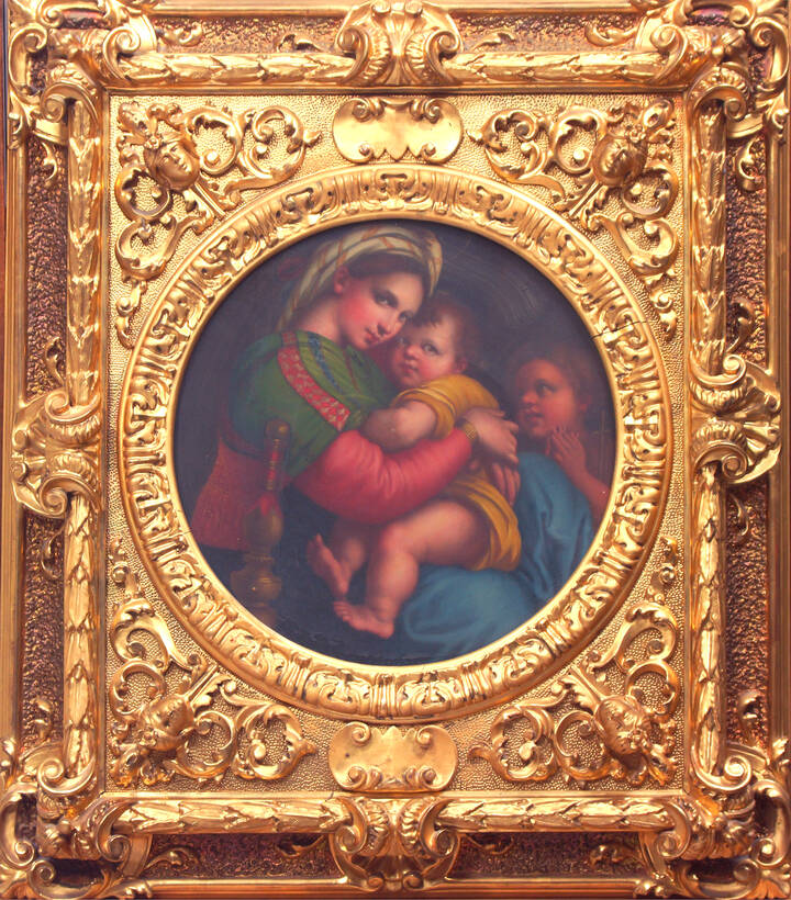 PITTORE ANONIMO DEL XIX SECOLO - 'Madonna della seggiola'