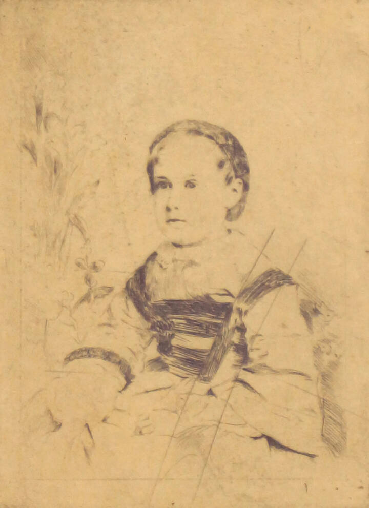 EDGARD DEGAS - 'M.lle Natalie Wolkonska' 1860 ca