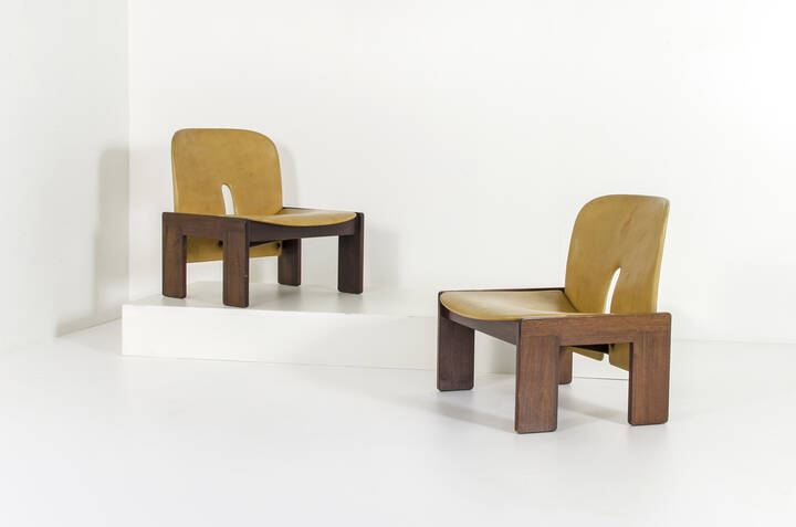 AFRA E TOBIA SCARPA - Coppia di poltrone mod. 925