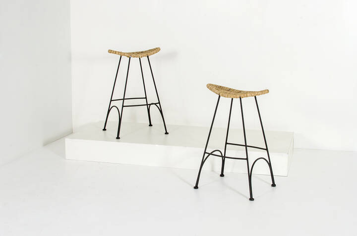 TOM DIXON - Coppia di sgabelli della serie 'Banana Chair'