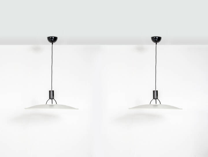 GINO SARFATTI - Coppia di lampade a sospensione mod, 2133