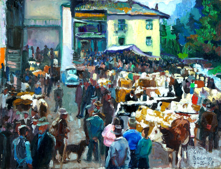 GIULIO BOETTO - 'Fiera a Crissolo' 7/IX/1958