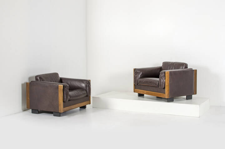 AFRA E TOBIA SCARPA - Coppia di poltrone mod. 920