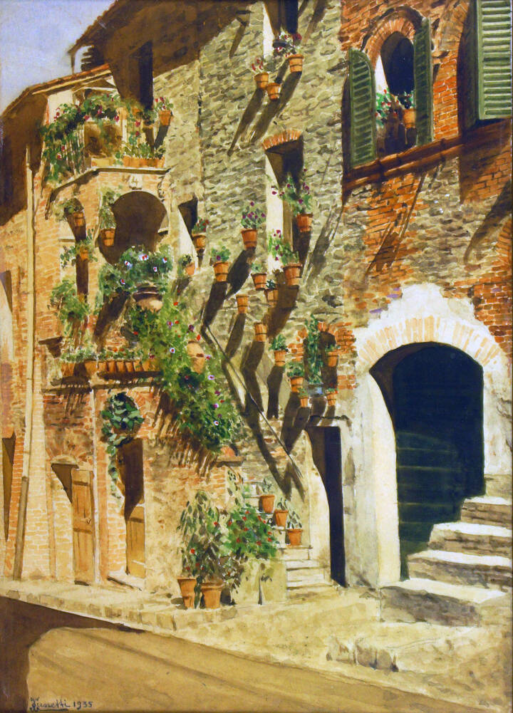 CARLO CUSSETTI - 'Ingresso fiorito' 1935