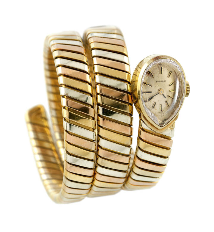 BULGARI - Orologio gioiello, modello 'Tubo Gas', anni '60