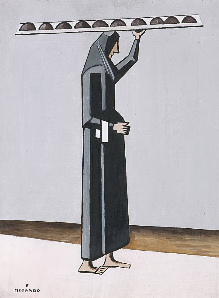 PIETRO MORANDO - 'Portatrice di pane' 1970 circa