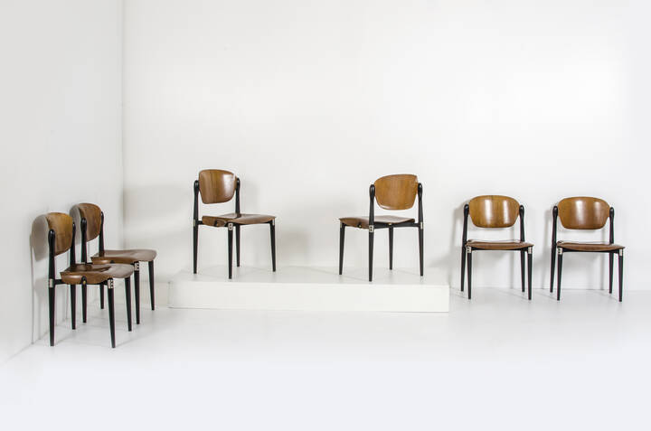 EUGENIO GERLI - Sei sedie mod. S83