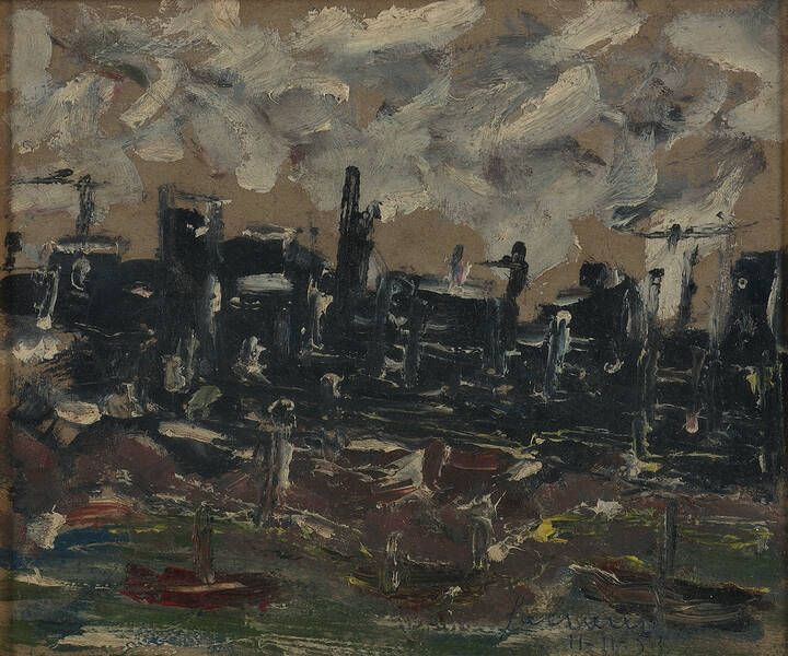 ALBINO GALVANO - 'Cantiere navale' 11.11.1953