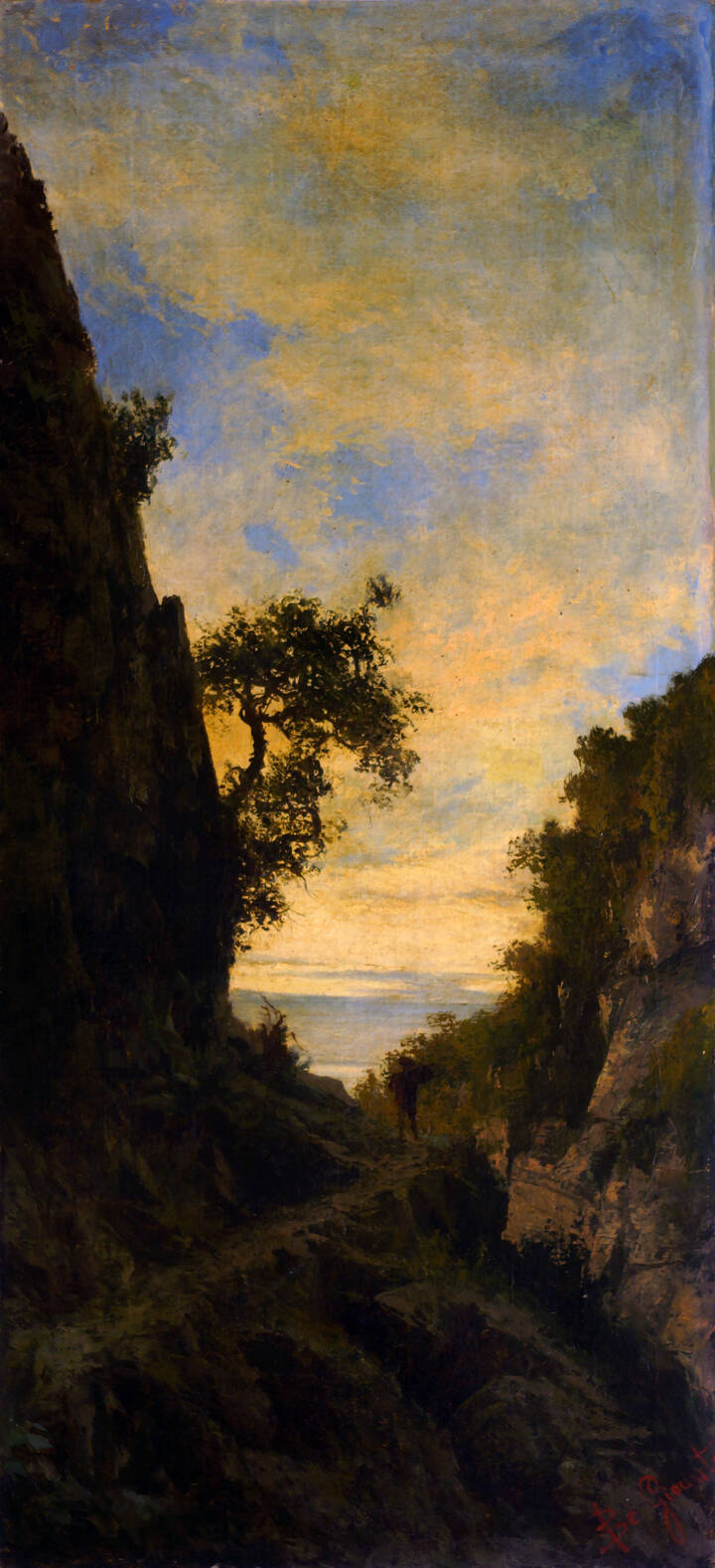 GIACINTO BO - 'Paesaggio con figura'