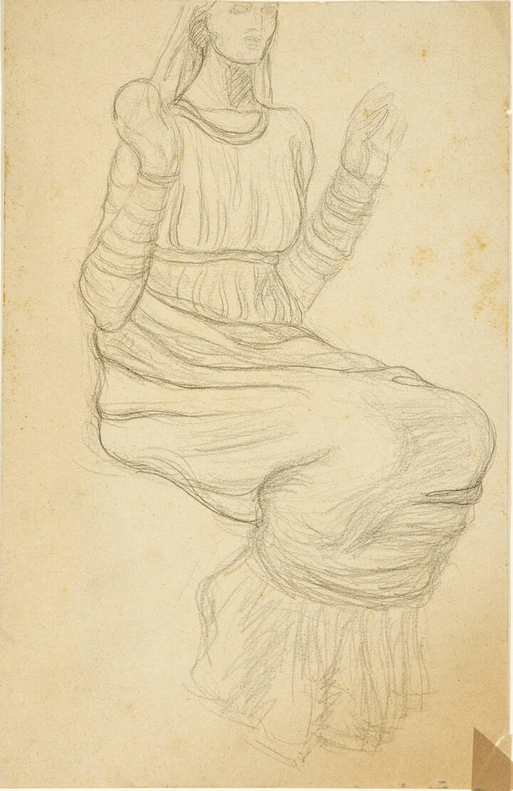 RUBALDO MERELLO - 'Studio di figura egiziana'