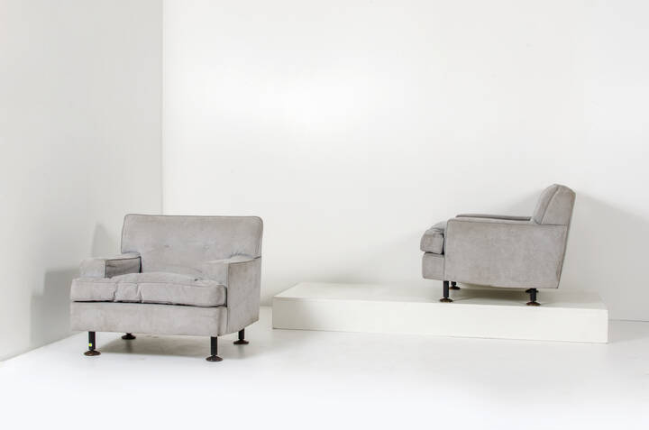 MARCO ZANUSO - Coppia di poltrone mod. Square 