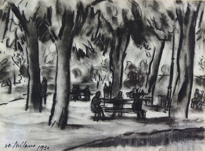 GIULIO DA MILANO - 'Giardino Reale' 1930