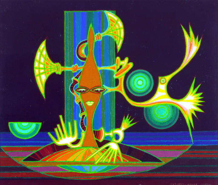 PONTE CORVO (Raffaele Pontecorvo) - 'Senza titolo' 1972