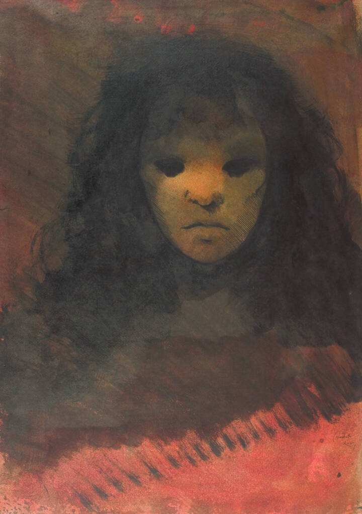 ENRICO COLOMBOTTO ROSSO - 'Volto femminile'