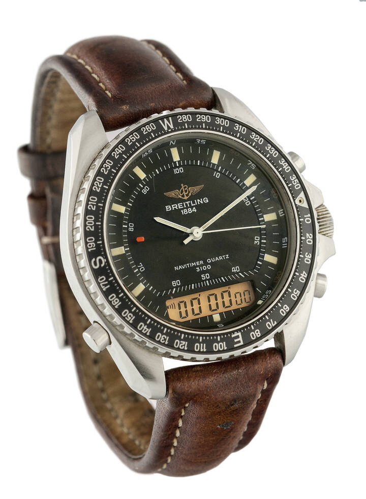 BREITLING - Cronografo elettronico, Mod. 'Pluton', ref. 3100, anni '90