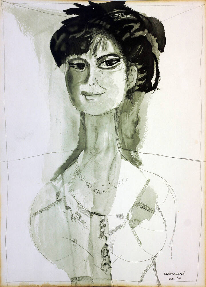 BRUNO CASSINARI - 'Figura femminile' dicembre 1961