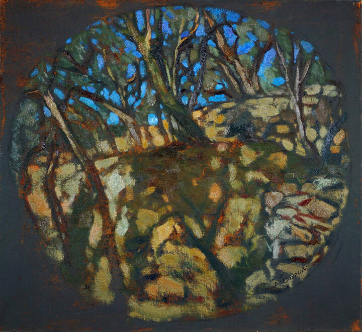 MARIO CHIANESE - 'Mattino a Sant'Ilario (ulivi e fasce)'  1985