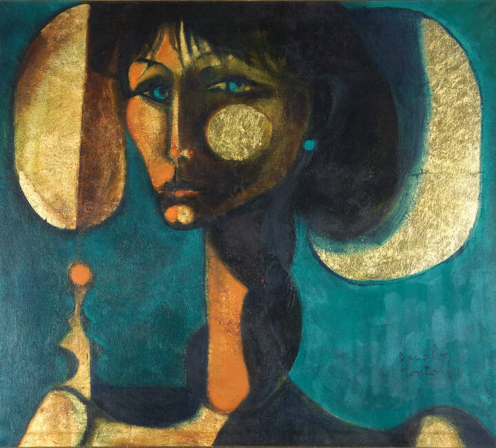 DEDALO MONTALI - 'Donna col cappello' 1975