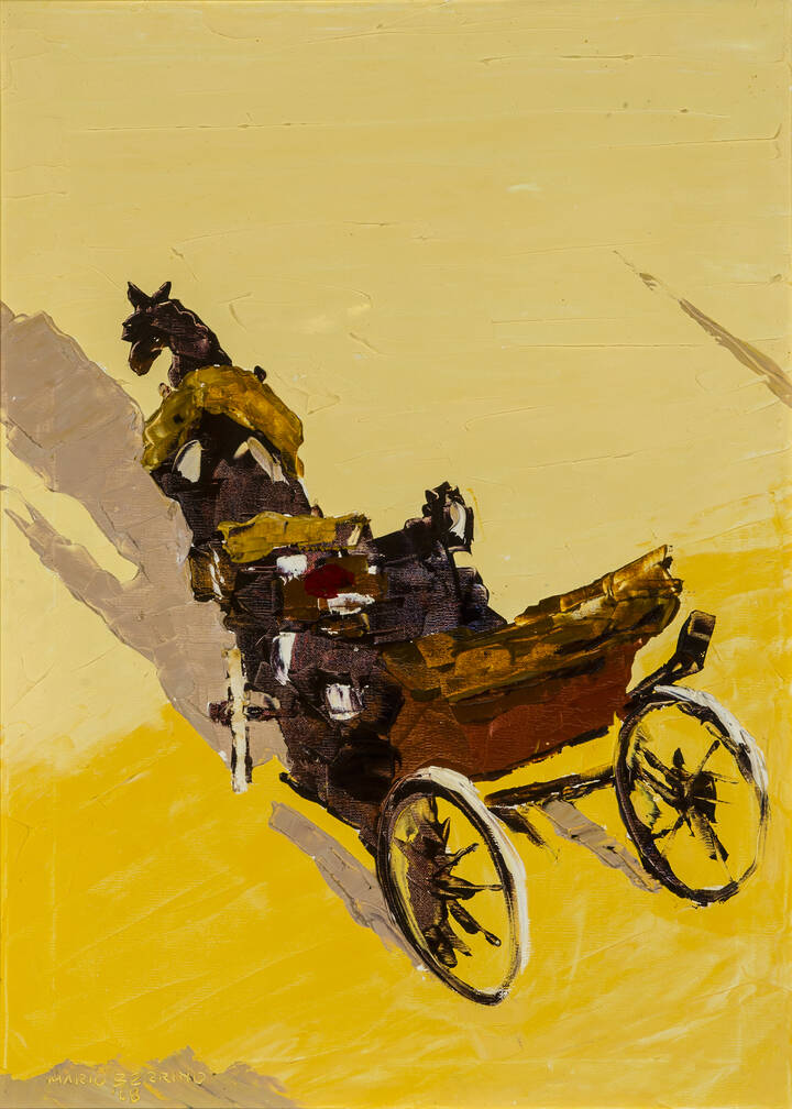 MARIO BERRINO - 'Carrozza con cavallo' 1968