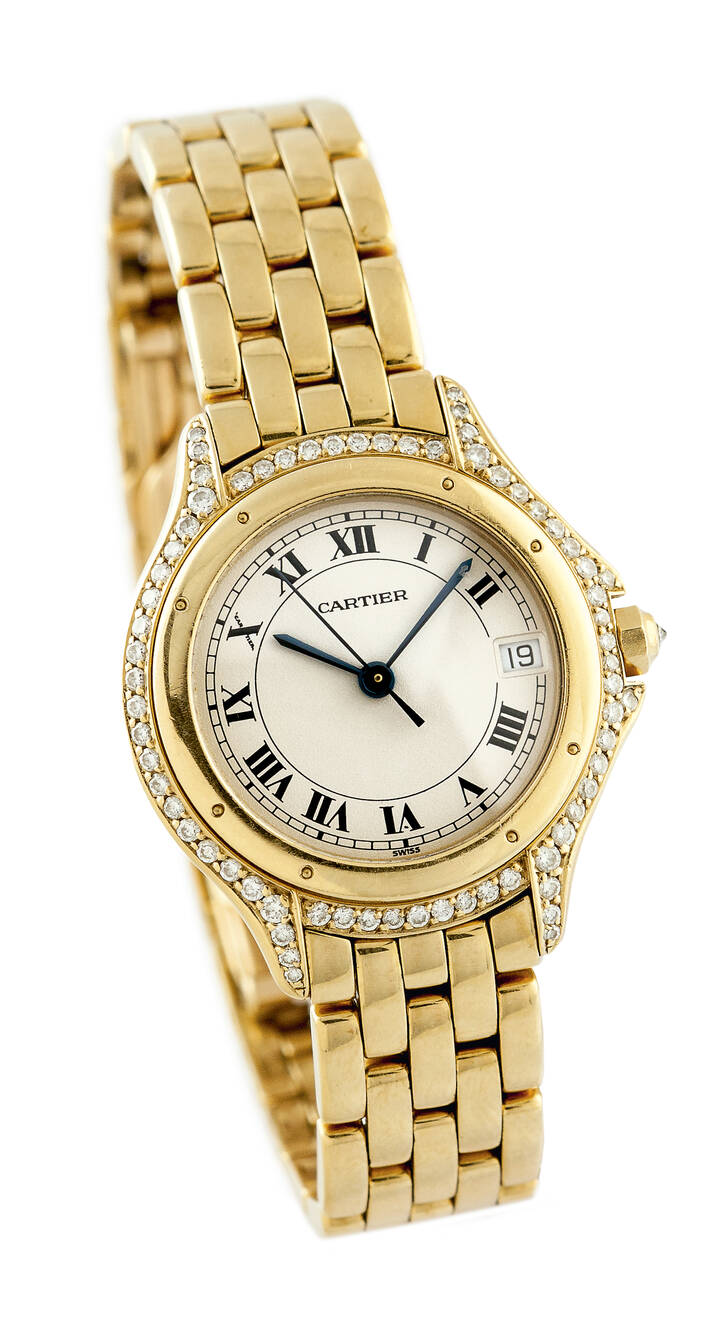 CARTIER - Orologio gioiello, modello 'Cougar', anni '90