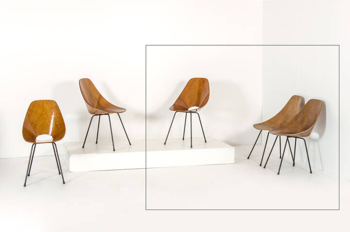 VITTORIO NOBILI - Tre sedie mod. Medea