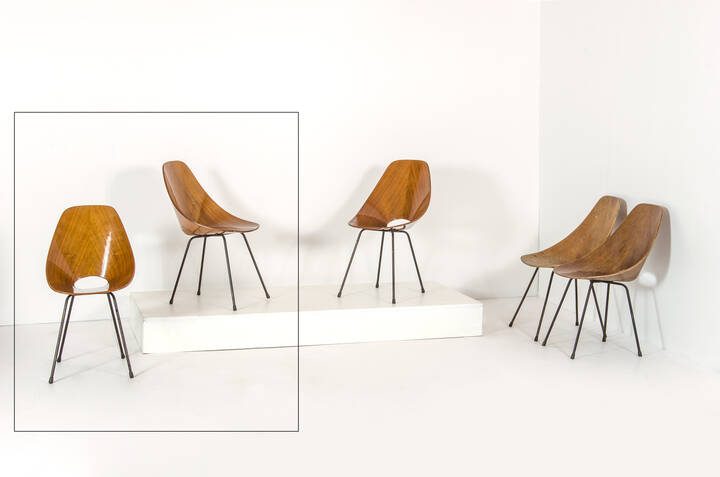 VITTORIO NOBILI - Due sedie mod. Medea