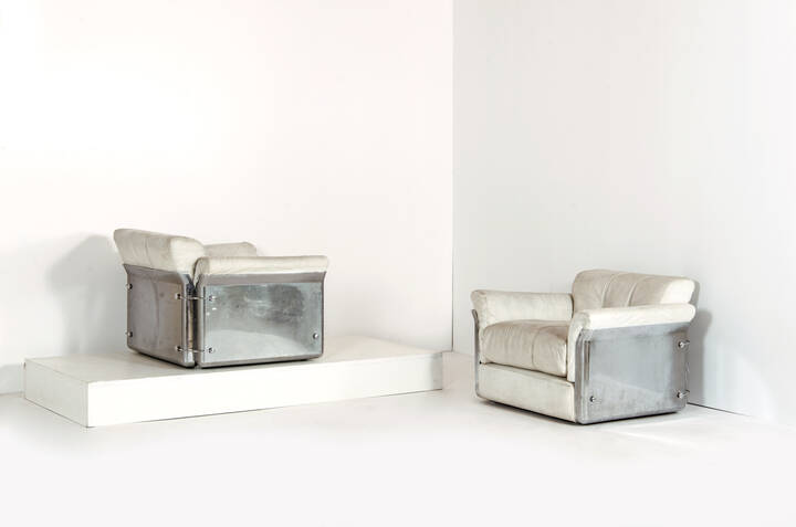 VITTORIO INTROINI - Coppia poltrone mod. Larissa